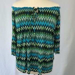 Beverly Drive Off the Shoulder Top - 2X